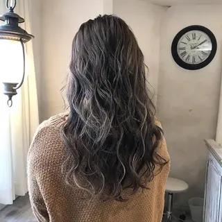 ロング 福原 優介のヘアスタイル