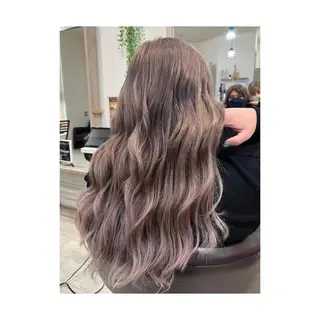 ロング カラー KR2S× 亜以加のヘアスタイル