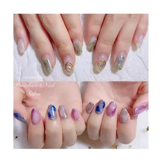 ミディアム ネイル 🐾enen style 🐾のネイルデザイン