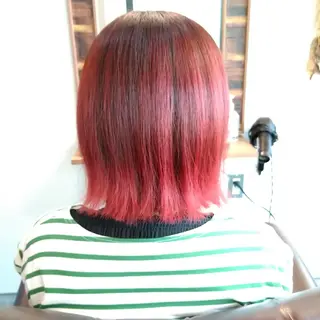 ミディアム カラー charme 木澤のヘアスタイル