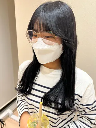 ロング カラー 外国人対応 佐久間のヘアスタイル