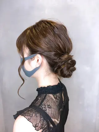 ミディアム ヘアアレンジ 伊藤 いほみのマツエク・マツパデザイン