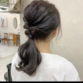 ミディアム カラー ヘアアレンジ 眉毛ワックス konomiの眉毛・アイブロウイメージ