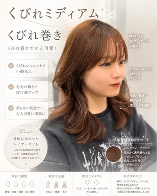 ミディアム 韓国風スタイル 北田陸斗のヘアスタイル