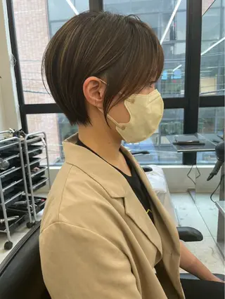 ショート レイヤーカット🎀× 韓国風🇰🇷正源のヘアスタイル
