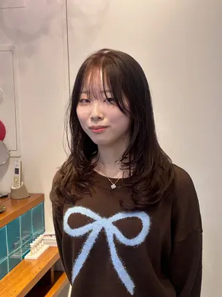 セミロング カラー ナチュラル大人っぽい スタイル MAORIのヘアスタイル