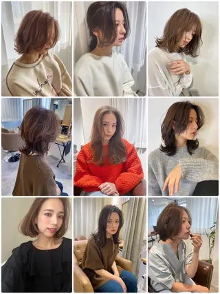 セミロング カラー i'll アシスタントのヘアスタイル