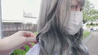 カラー グレージュ/透け感 カラー/透明感カラーのヘアスタイル