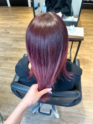 ミディアム カラー ✨艶髪✨ 奈須晴香のヘアスタイル