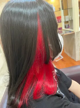 ミディアム 端野七海 縮毛矯正のヘアスタイル