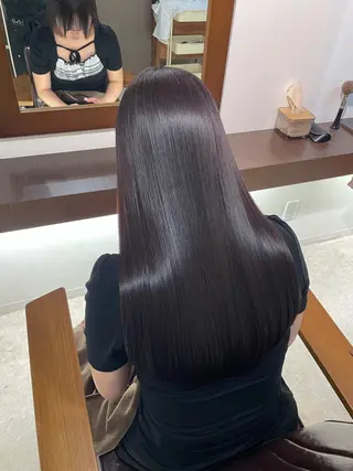 ロング 結衣 髪質改善モデル募集中のヘアスタイル