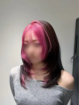 ミディアム カラー limitみづき🌙 レイヤーカットのヘアスタイル