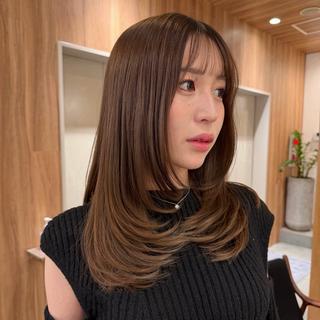 ミディアム カラー 🌼レイヤーカット |新宿|樽見琴里🌼のヘアスタイル
