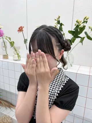 ヘアアレンジ ゆうひ🎀艶カラー/ ヘアメ/チョコカラーのヘアスタイル