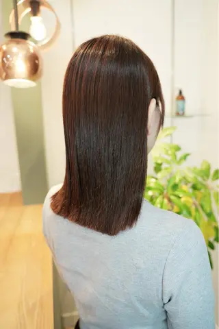 ミディアム 福井 悠のヘアスタイル