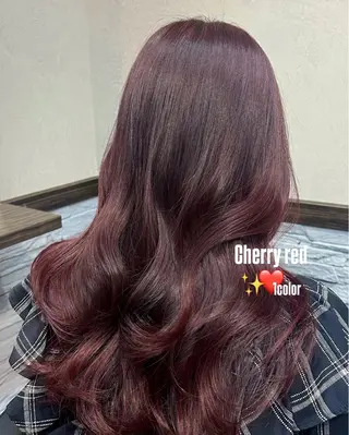 ロング カラー moe🎀 透明感カラーのヘアスタイル