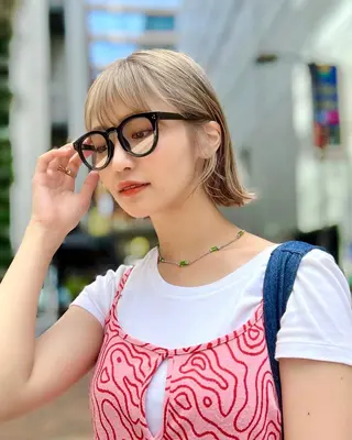 ミディアム カラー レイヤー専門家 ダブルカラー修のヘアスタイル