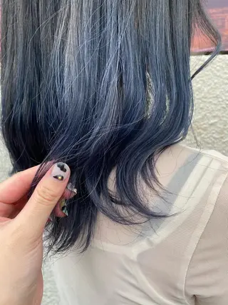 セミロング カラー niconail 🧣ayu 📍烏山のネイルデザイン