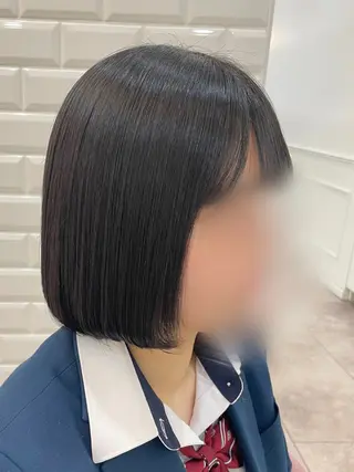 ミディアム いぶきゆう 栄/カットモデルのヘアスタイル