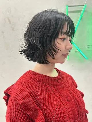 ミディアム パーマ 中津 /kipi アカネのヘアスタイル