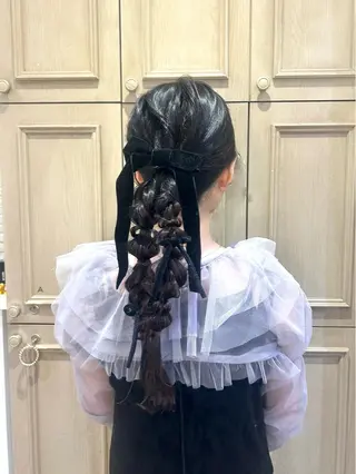 ヘアアレンジ 💖韓国カラー エクステmikotoのヘアスタイル