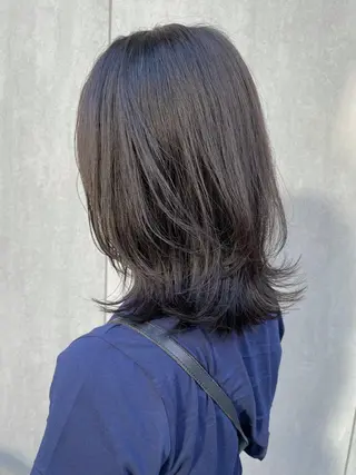 ミディアム ミディアムヘア🌼 さきのヘアスタイル