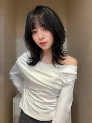 ミディアム 🔆韓国 norika🔆のヘアスタイル