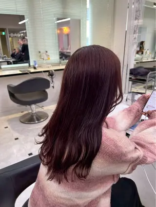 ロング カラー ヘアアレンジ メンズ さくら🍒 暖色カラー/髪質改善のヘアスタイル