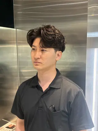 ショート パーマ メンズ 似合わせパーマ🔥 河浪 大智のヘアスタイル