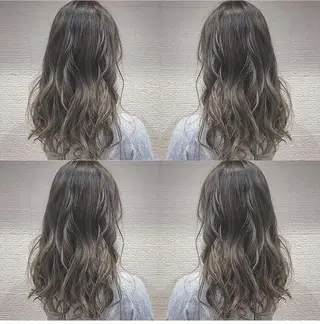 ロング カラー ヘアアレンジ 白髪ぼかしハイライト 茗荷谷駅徒歩2分のヘアスタイル
