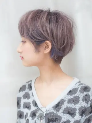 ショート カラー パーマ ヘアアレンジ メンズ キッズ ネイル マツエク・マツパ premier modelsのヘアスタイル