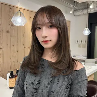 ロング カラー 艶髪／韓国ヘア🎀 Kanon︎︎⁺.のヘアスタイル