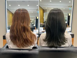 セミロング 顔周りレイヤー 髪質改善 / AYUのヘアスタイル