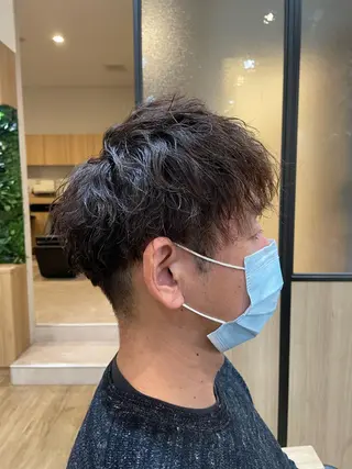 パーマ メンズ 木村 魁成のヘアスタイル