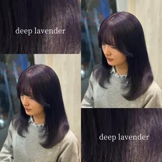 ミディアム カラー kotone🦋艶髪 似合わせカットカラーのヘアスタイル