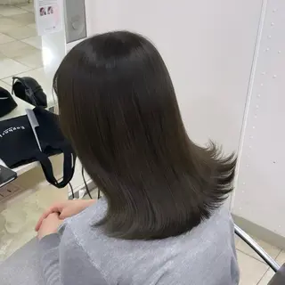 ミディアム カラー 🐈⬛カチモリ/暖 色/𝐌𝐢𝐤𝐮のヘアスタイル