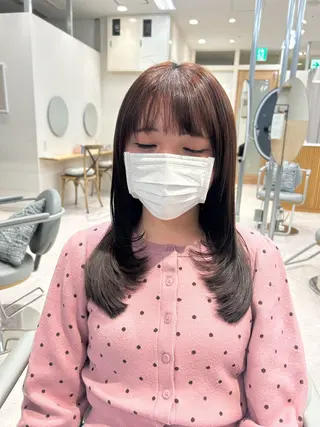 ミディアム mizuki /カットモデル募集のヘアスタイル