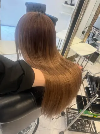 ロング ケアブリーチ&シール エクステの店和田翔莉のヘアスタイル