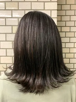 ミディアム 💎艶髪💎縮毛矯正 /髪質改善/ひかるのヘアスタイル