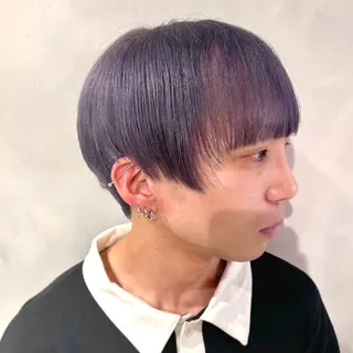 ショート カラー メンズ デザインカラー/パー マ🦖外岡咲希🦖のヘアスタイル