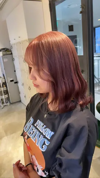 セミロング カラー Fizelle福島 Honokaのヘアスタイル