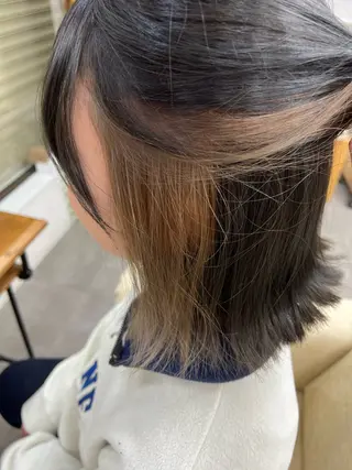 カラー ブリーチカラー HAZUKI🦖のヘアスタイル