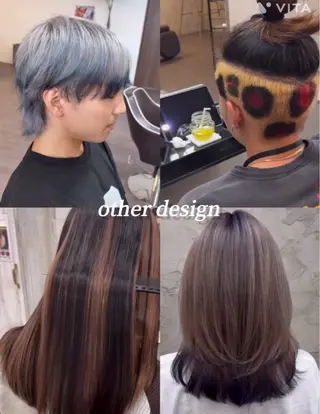 セミロング カラー メンズ 高久 翔大のヘアスタイル