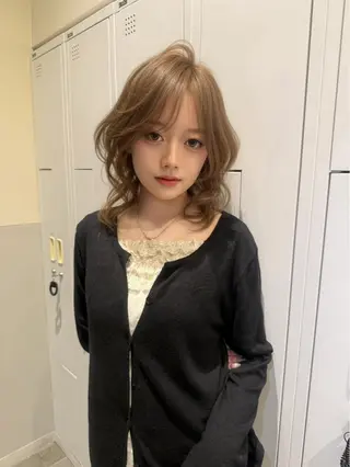 ミディアム ‎🤍髪質改善‎🤍 レイヤーカット‎🤍のヘアスタイル