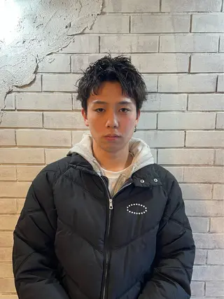 ショート パーマ メンズ ✂︎メンズ特化船橋 パーマ優希のヘアスタイル