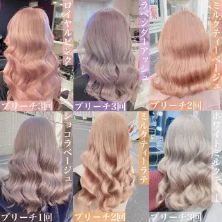 ロング カラー ヘアアレンジ メンズ キッズ マツエク・マツパ ブリーチの髪様 MASATOのヘアスタイル
