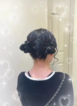 ヘアアレンジ 💖韓国カラー エクステmikotoのヘアスタイル
