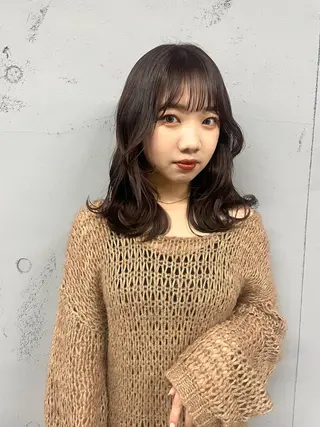 ミディアム マツダ レンのヘアスタイル