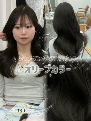 ロング カラー 韓国系艶髪🎀 miyuuのヘアスタイル