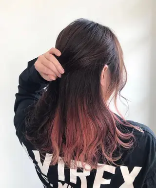 ミディアム カラー and fine ほりのヘアスタイル